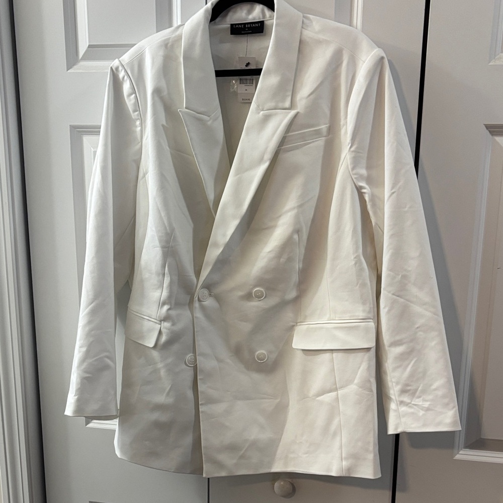 Lane Bryant White Blazer